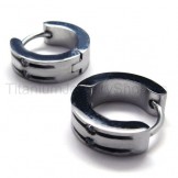 Silver Titanium Loop Earrings 18093