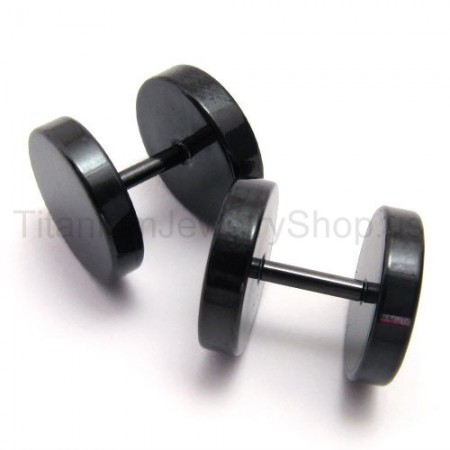 titanium black earrings