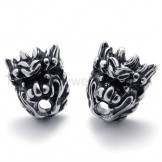 Retro Lion Cool Titanium Earrings 20334