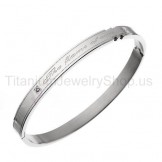 "The Flame of Our Love" Titanium Lovers Bracelets