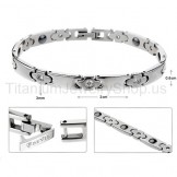 7 Inches Womens Titanium Bracelet