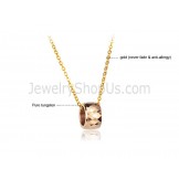 Rose-gold Tungsten Intricate Multifaceted Design Pendant GX735