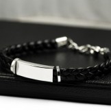 Fine edition titanium leather bracelet