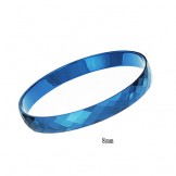 Tungsten Blue Intricate Multifaceted Design Couple Bangles C891