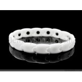 White Ceramic Magnetic Energy Health Bracelet C784