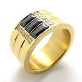 Gold Titanium Ring 20535