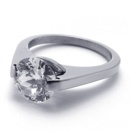 Diamond Titanium Ring 20596
