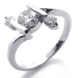 Diamond Titanium Ring for Women 20594