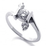 Diamond Titanium Ring for Women 20594