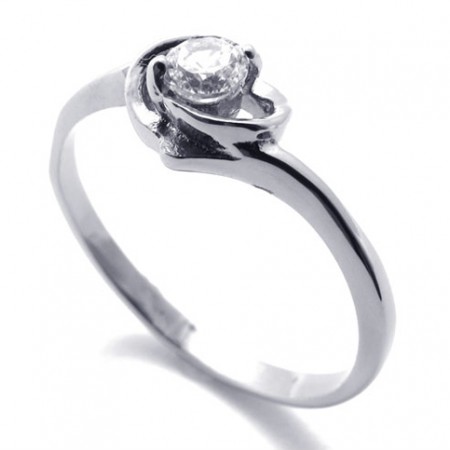 Diamond Titanium Ring for Women 20593