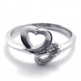 Diamond Women's Titanium Ring 20591