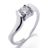 Diamond Women's Titanium Ring 20587
