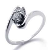 Diamond Women's Titanium Ring 20583