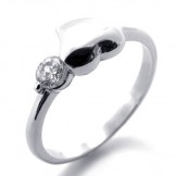 Diamond Titanium Ring for Women 20578