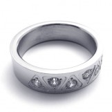 Diamond Titanium Ring 20465