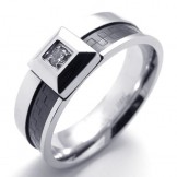 Diamond Titanium Ring 20325