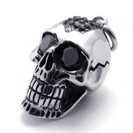 Black Diamond Skull Titanium Pendant 20637