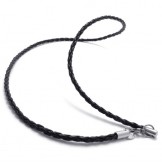 Black 20 inch Titanium Necklace 20711
