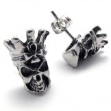 Skull Titanium Earrings 20336