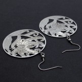Engraving Titanium Earrings 20229