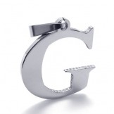 Titanium Pendant for Letter "G" 21104