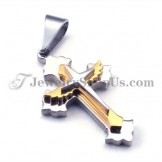 Elegant Titanium Cross Pendant for Women