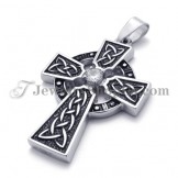 Gorgeous Titanium Cross Pendant with Zircon