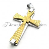 Elegant Gold Titanium Cross Pendant