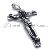 Titanium Cross Jesus Pendant