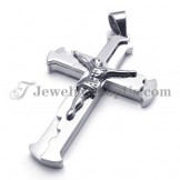 Classical Titanium Cross of Jesus Pendant