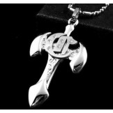 Men's Titanium Steel Pendants Necklace Sword Cross
