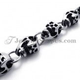 Gorgeous Titanium Skulls Bracelet