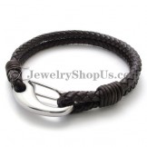 Gorgeous Leather with Titanium Bracelet