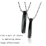 Titanium Steel Lover Couples Pendant Tango Affectionate
