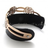 Gorgeous Titanium Leather Bracelet