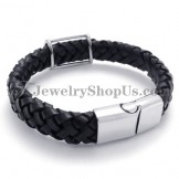 Fashion Titanium Leather Bracelet