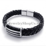 Fashion Titanium Leather Bracelet