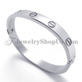 Elegant Silver Titanium Bracelet for Women