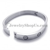 Elegant Silver Titanium Bracelet for Women