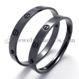 Elegant Black Titanium Bracelet for Women
