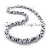 Elegant Silver Titanium Necklace