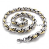 Elegant Gold Titanium Necklace