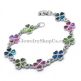 Colorful Alloy Bracelet with Shells