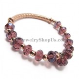 Elegant Purple Crystals Bracelet