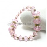 Gorgeous Pink Crystals Bracelet