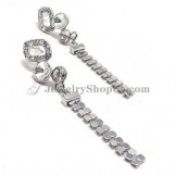 Gorgeous Alloy Earrings with Zircons