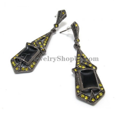 Gorgeous Alloy Earrings with Rhinestones