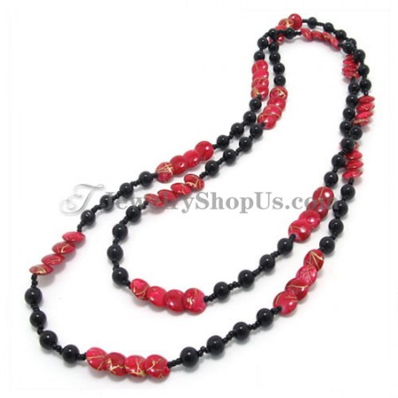 Fashion Red Synthetic Crystal Necklace