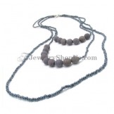 Gorgeous Gray Plexiglass Necklace