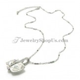 Fashion Alloy Pendant with Rhinestones and Crystal